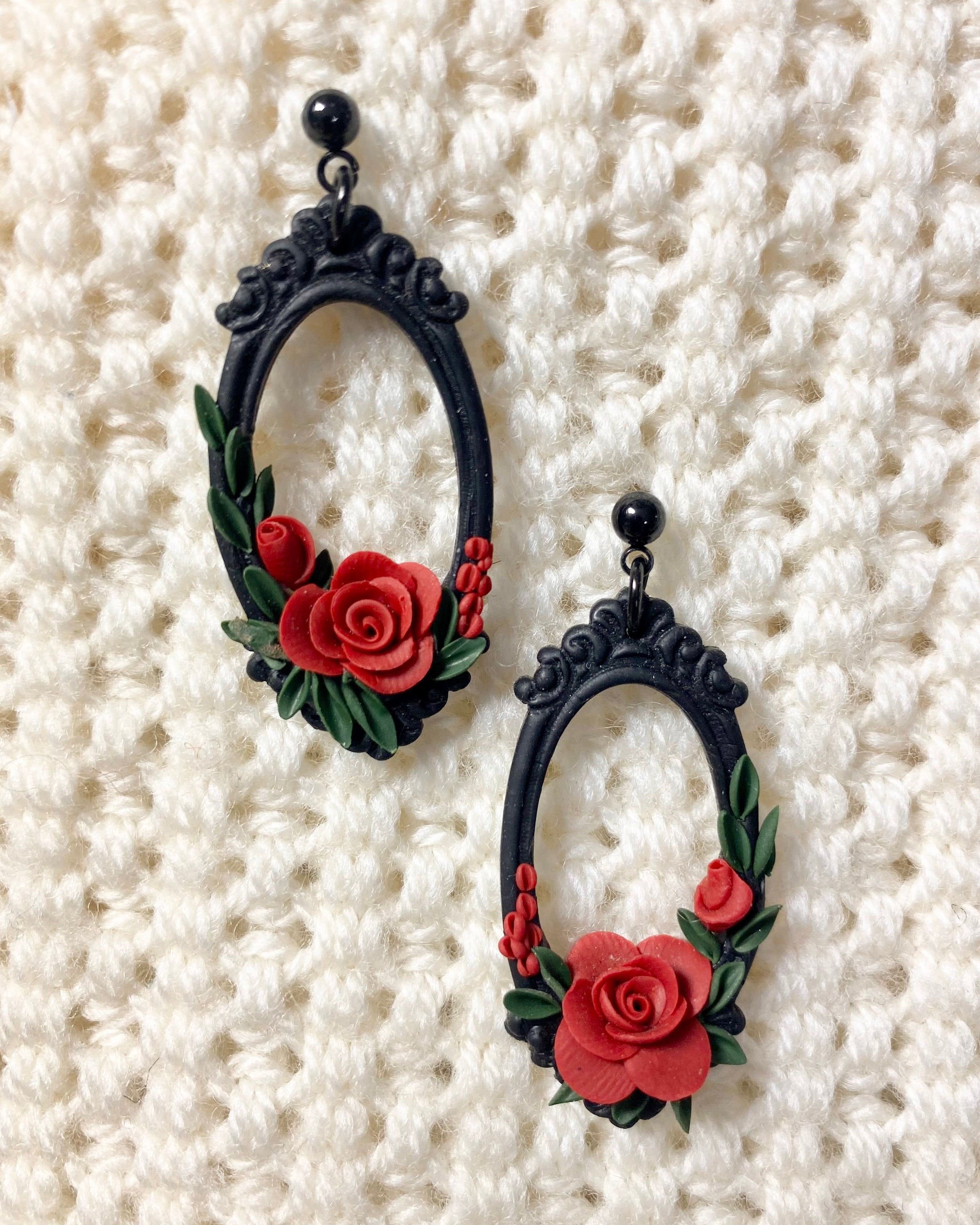 Vintage Rose Earrings