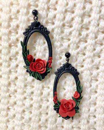 Vintage Rose Earrings