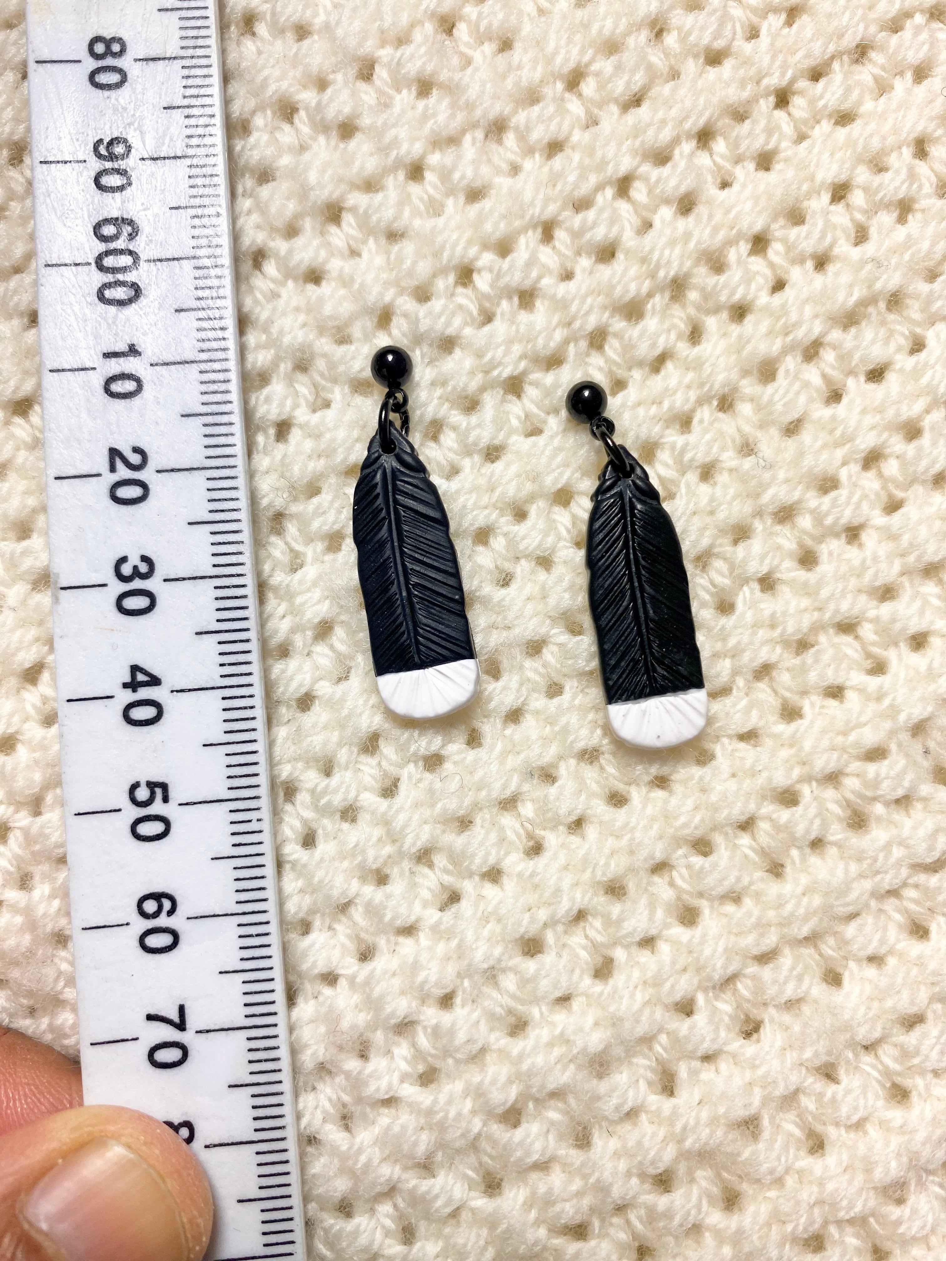 Huia Feather Earrings