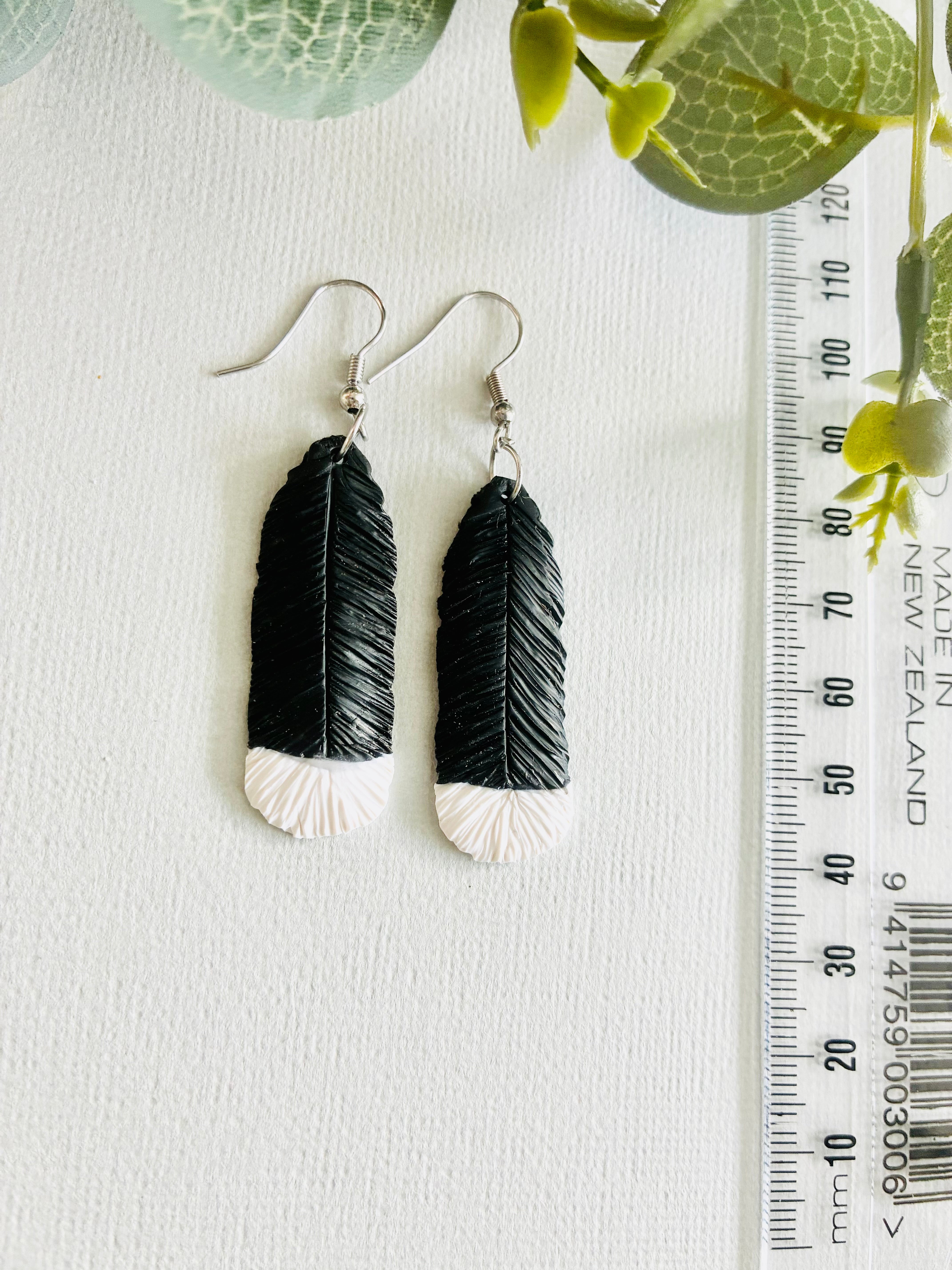 Huia Feather Earrings