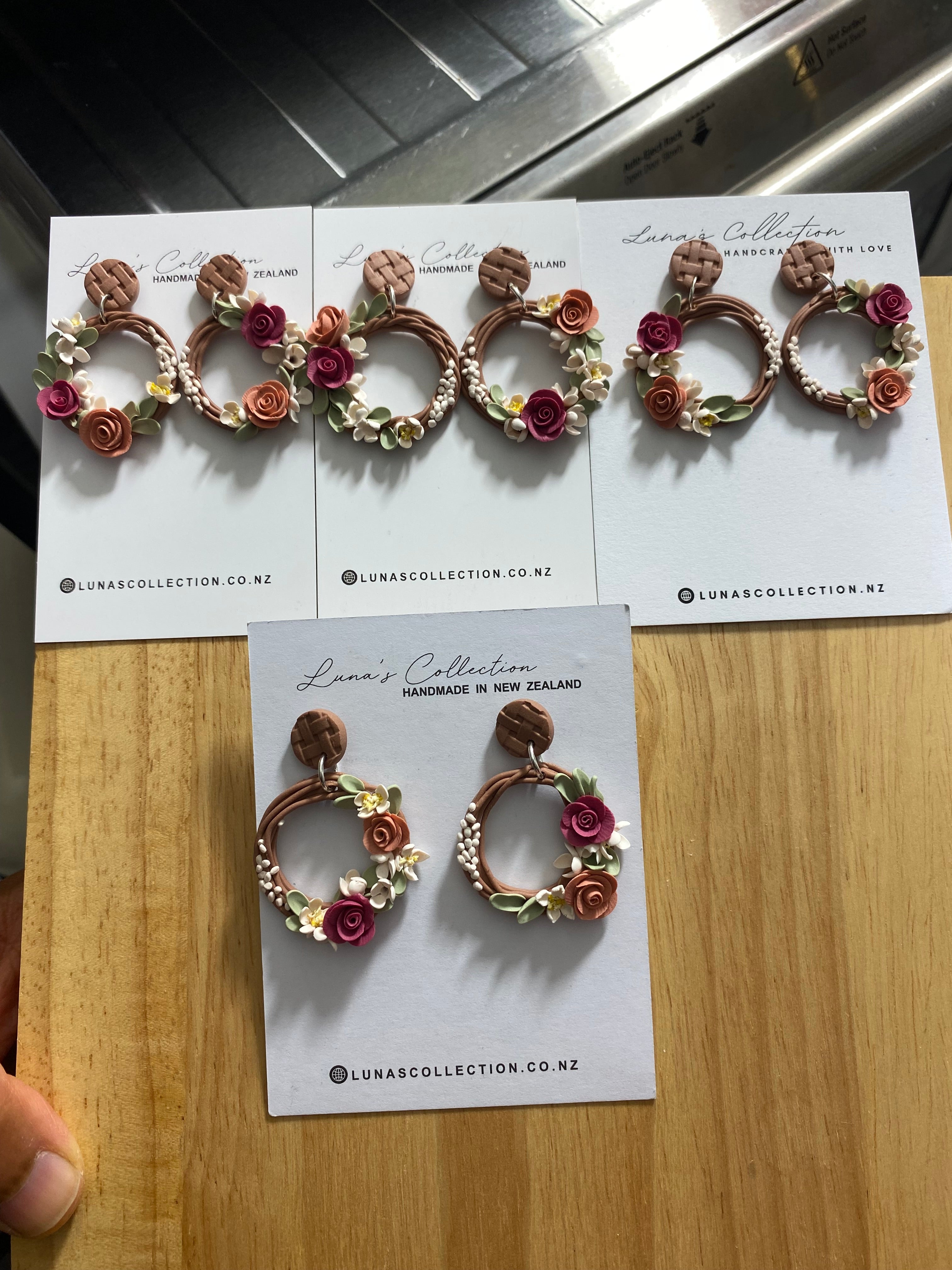 Floral Wreath Earrings