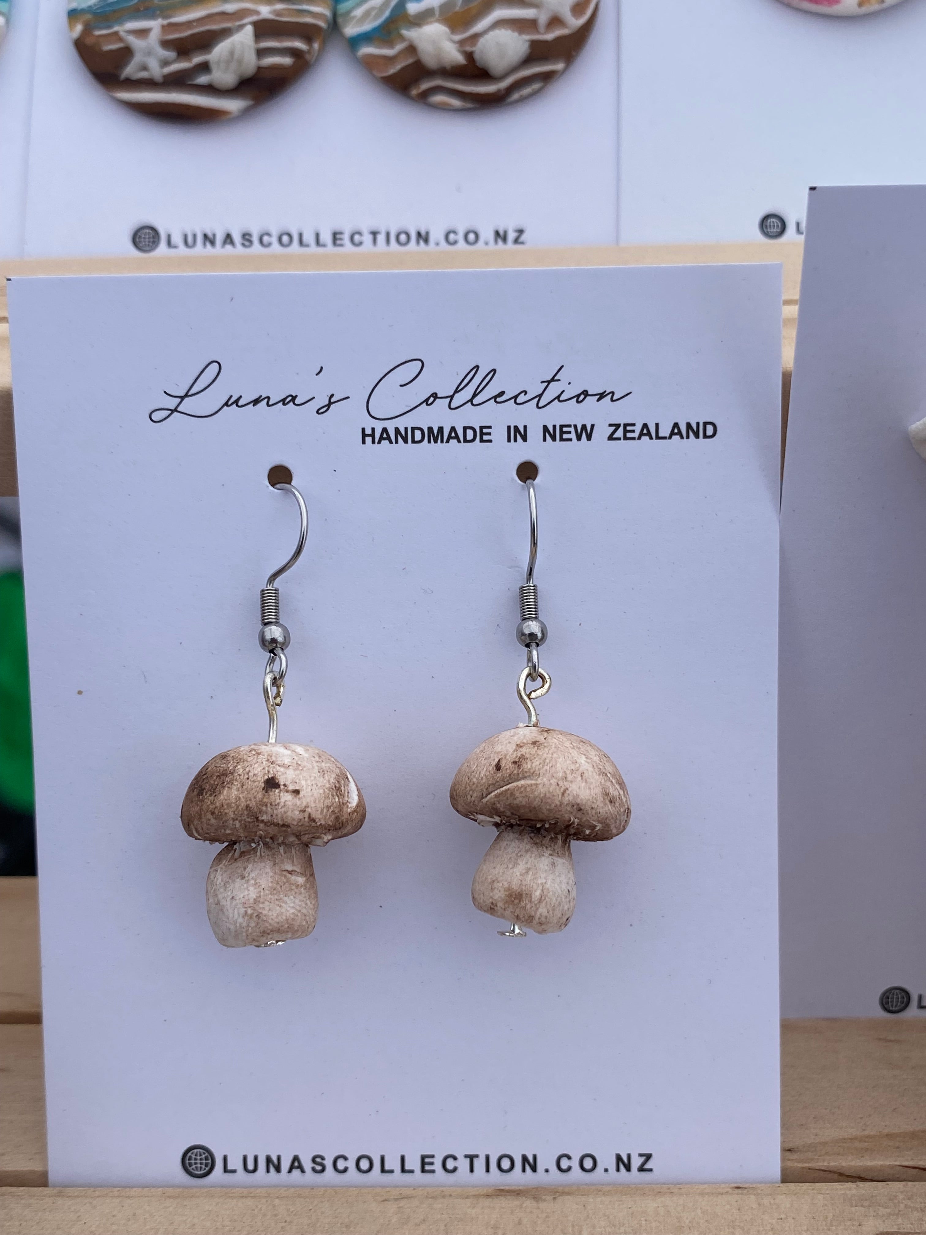 Realistic mushroom Earrings