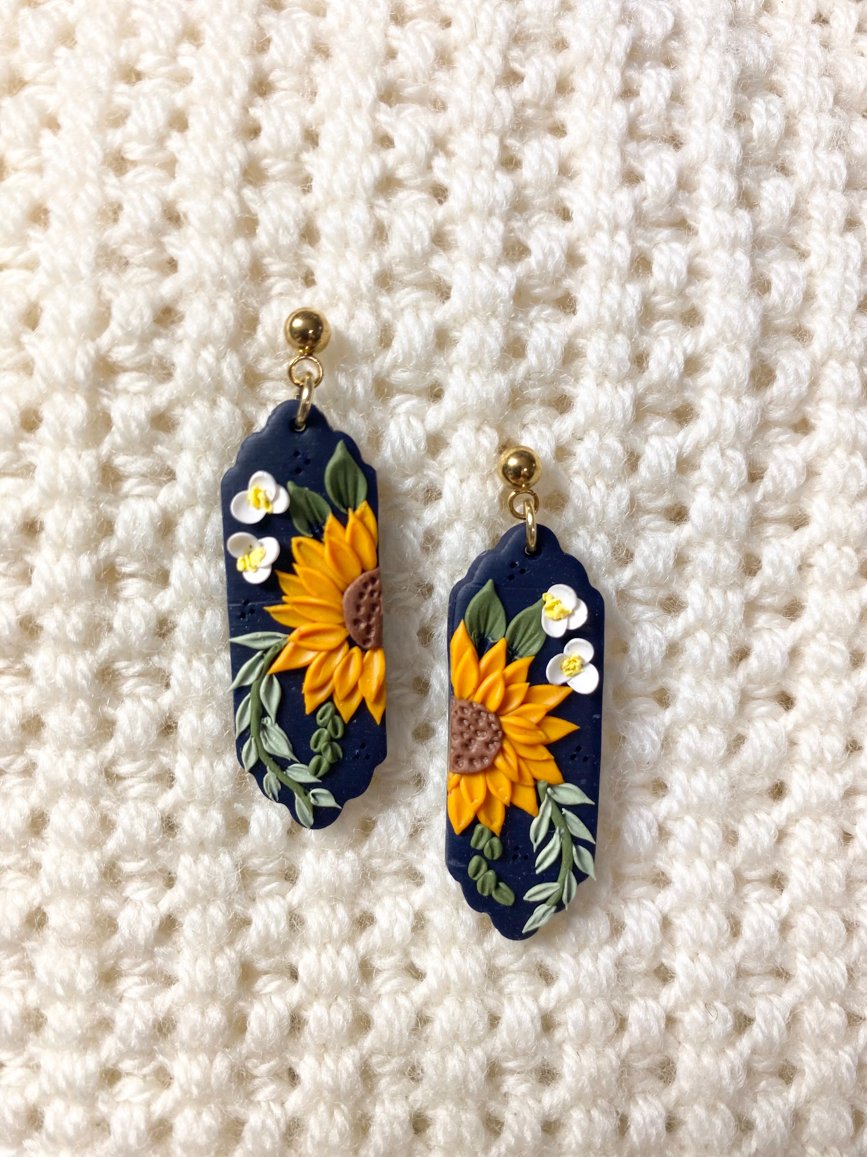 Sunflower-daisy Earrings