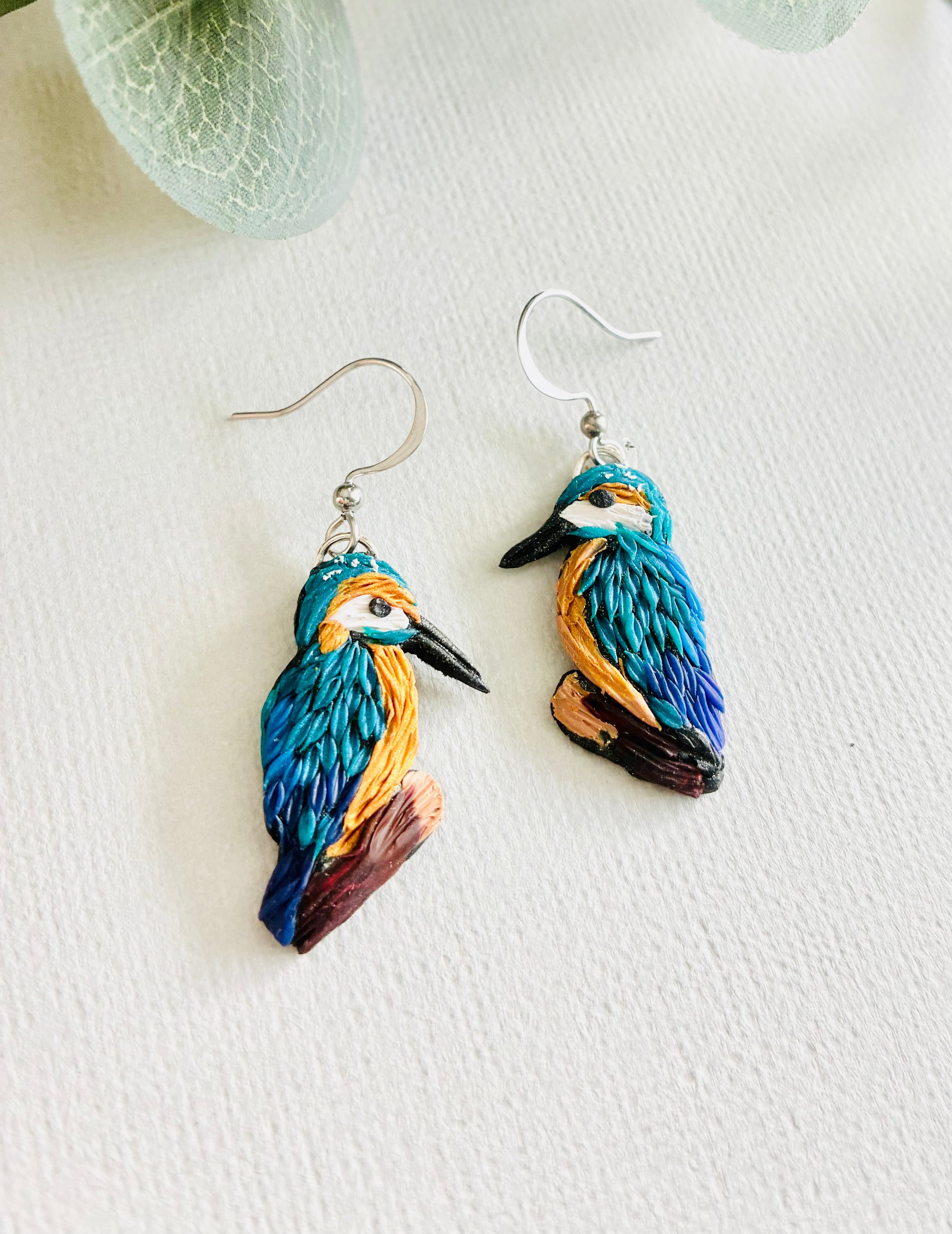 kingfisher/ Kōtare Earrings