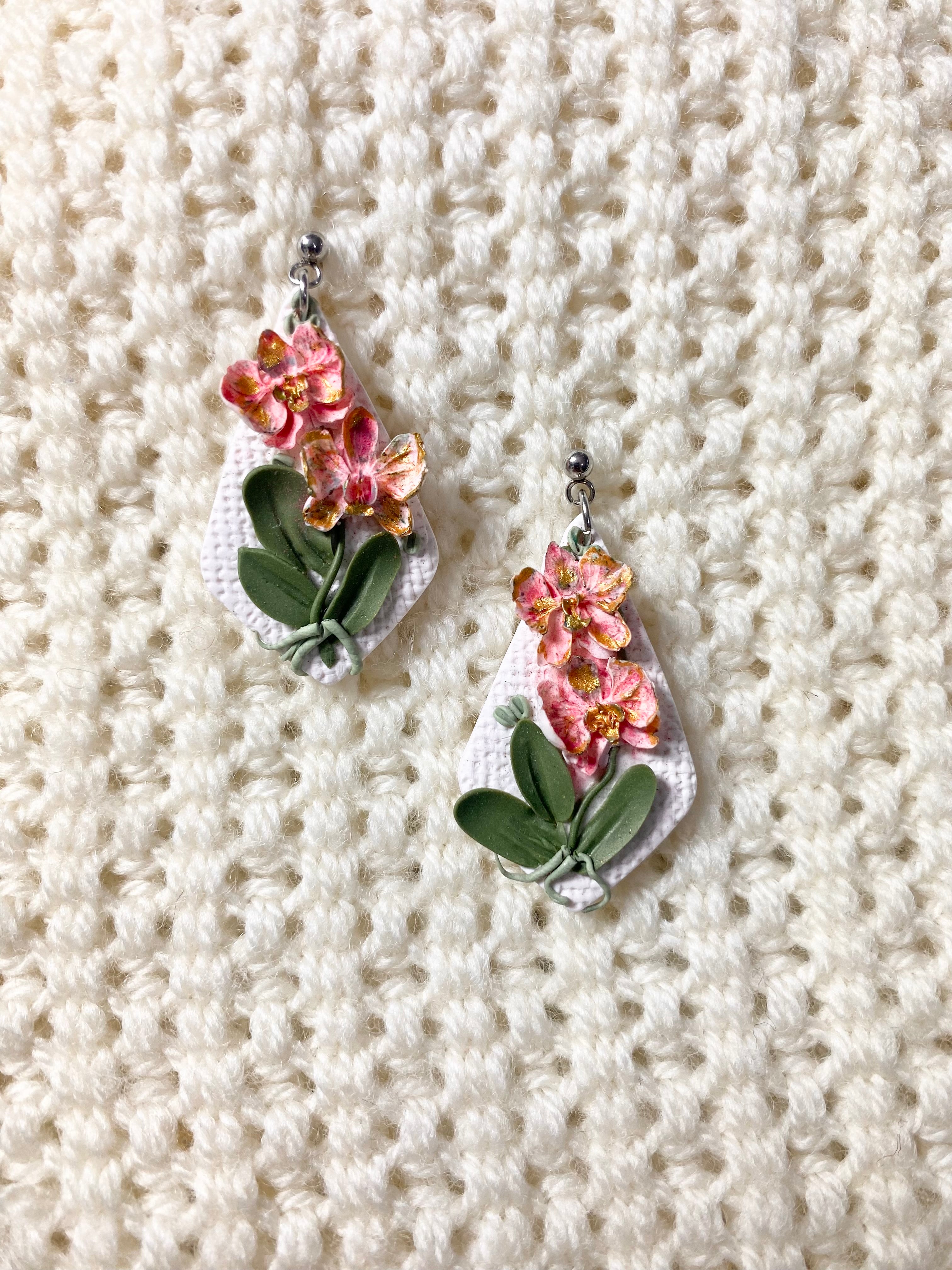 Orchid mini Earrings