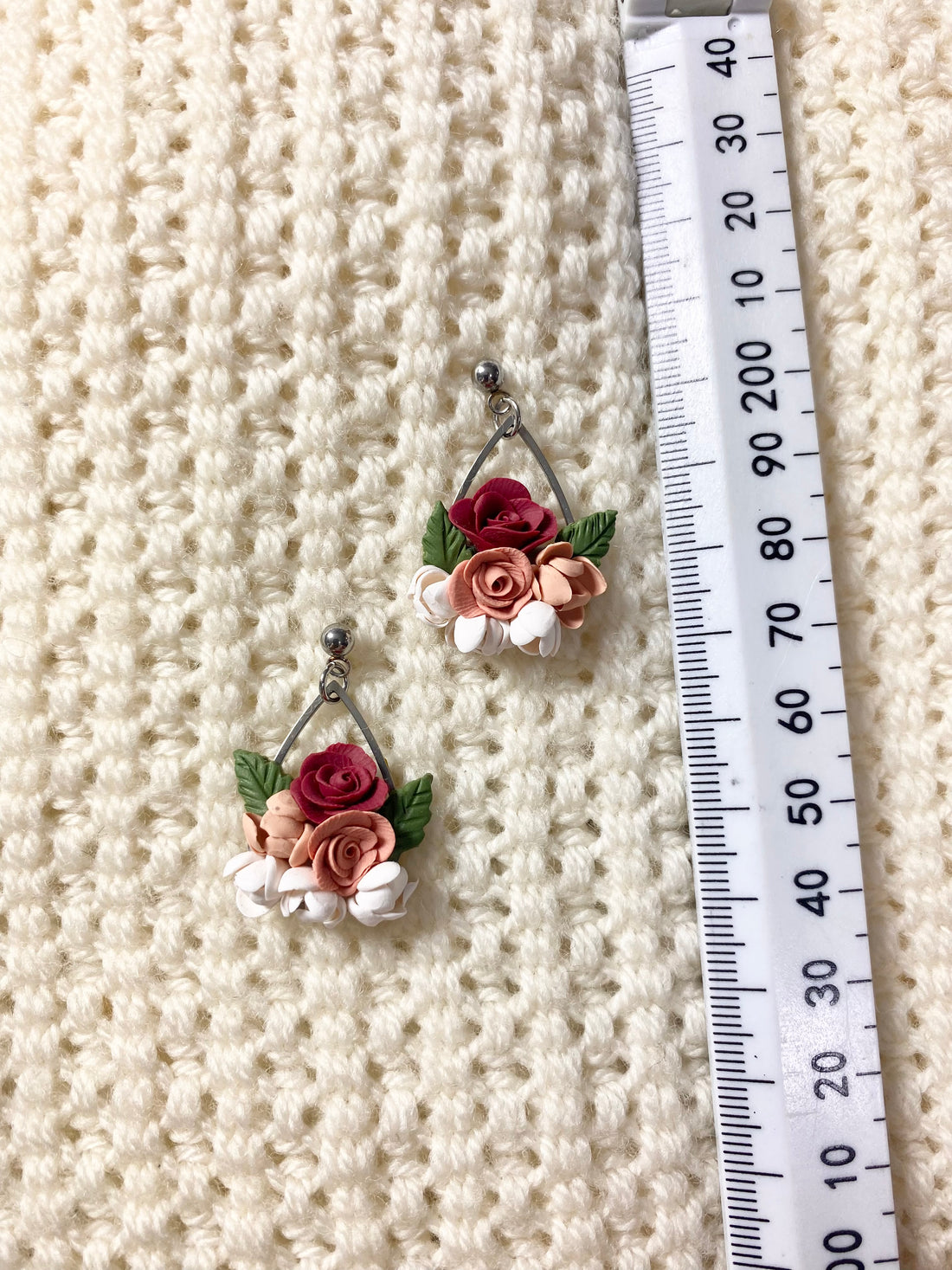 Teardrop Rose Earrings