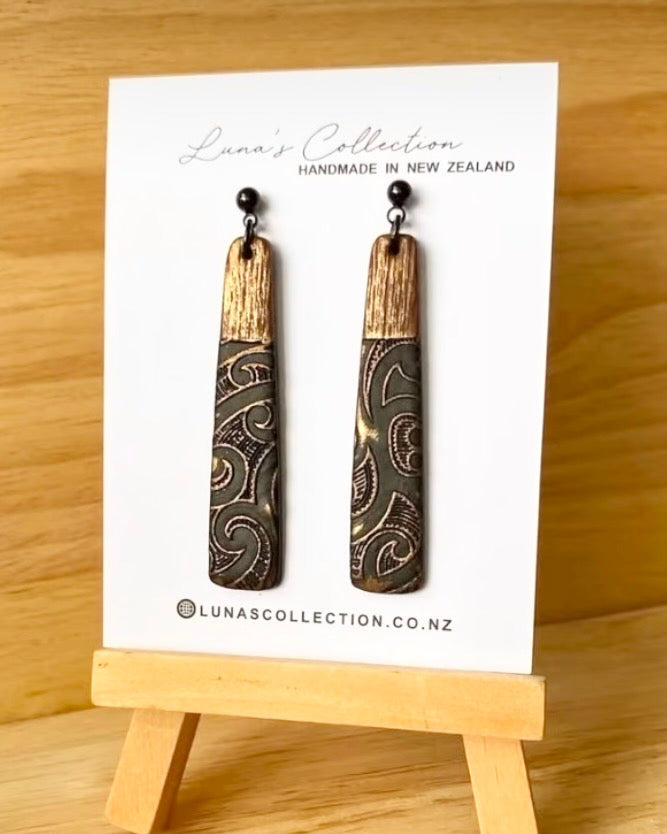 Kiwiana koru Earrings