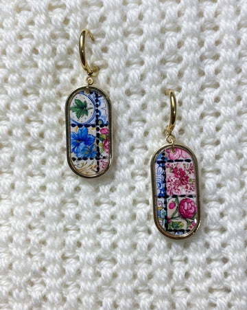 Quilted Clay Earrings (2)