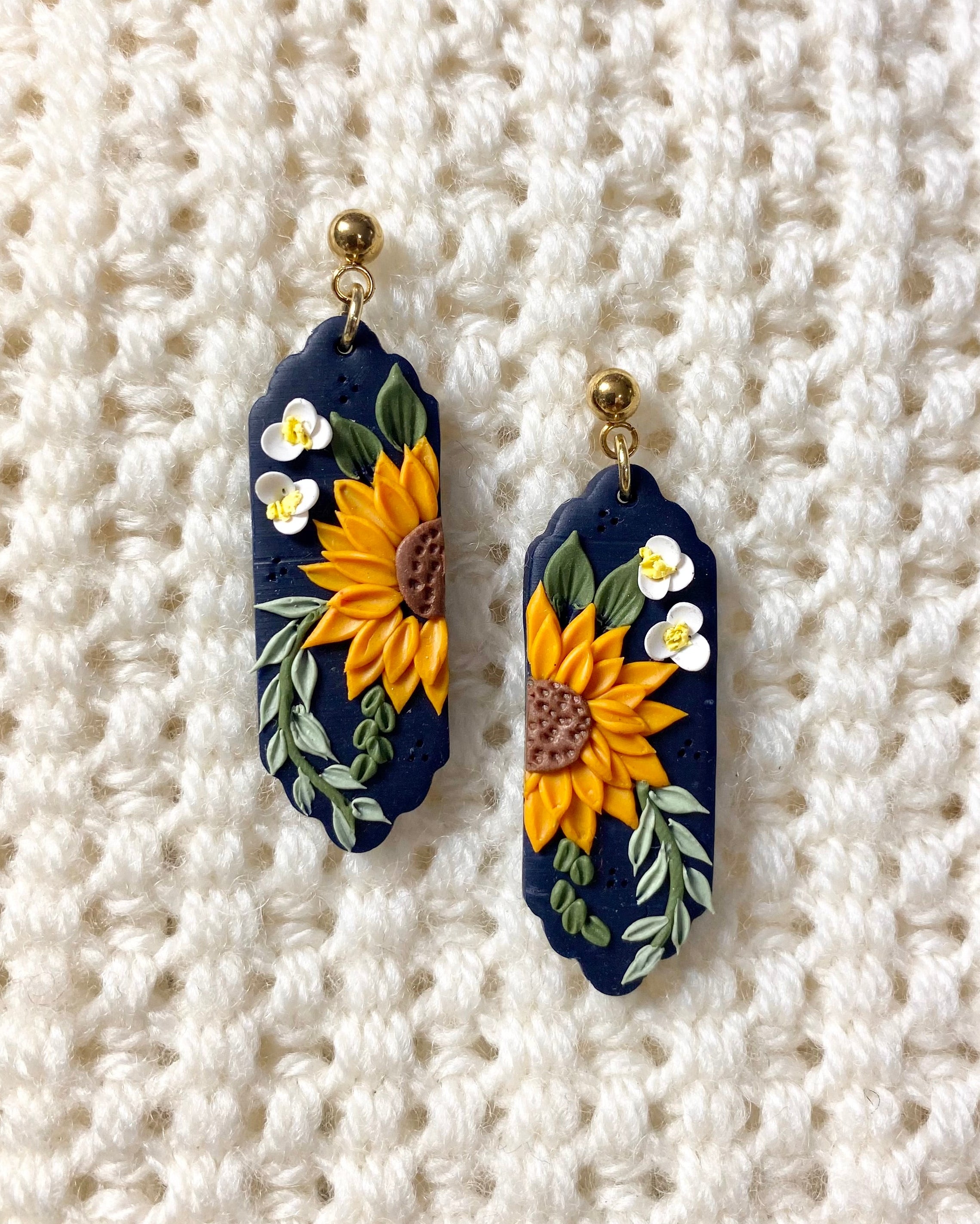 Sunflower-daisy Earrings