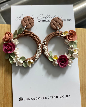 Floral Wreath Earrings