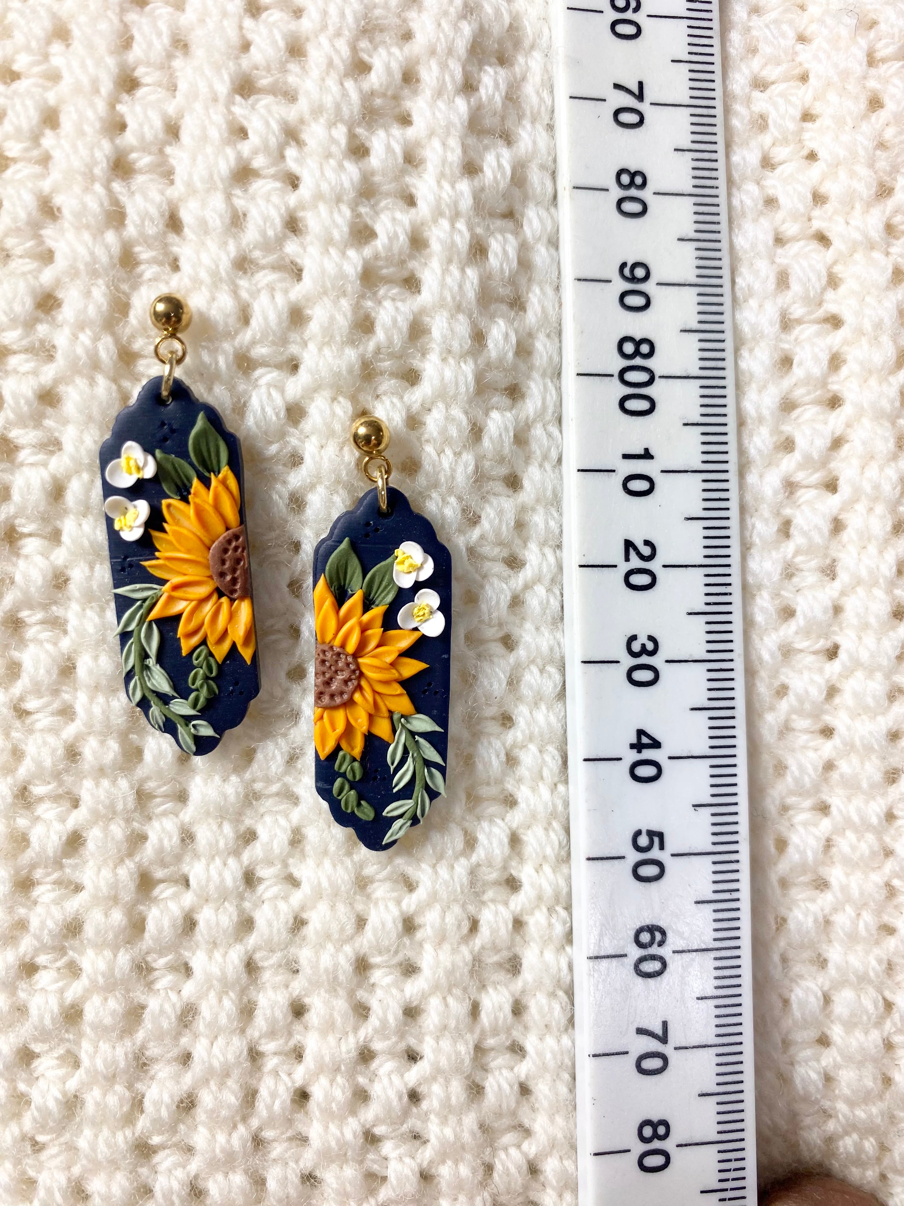 Sunflower-daisy Earrings