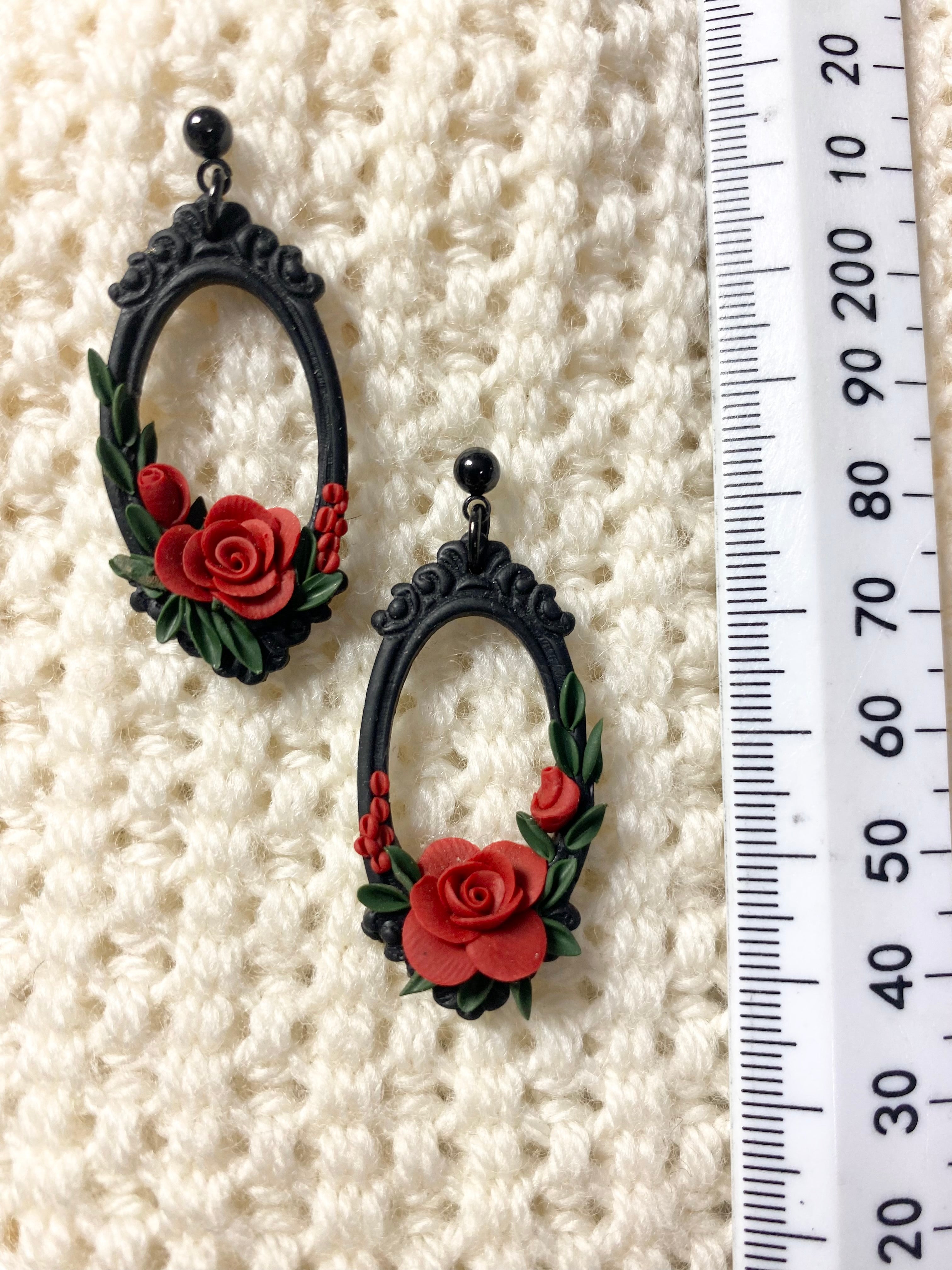 Vintage Rose Earrings