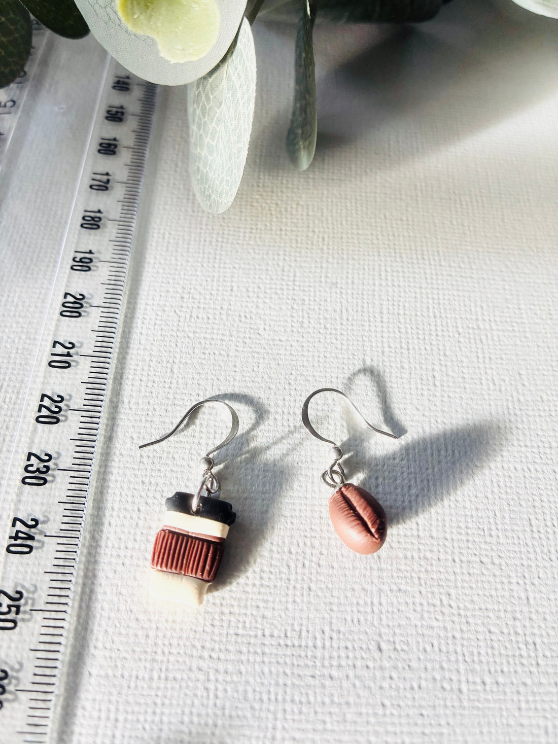 Coffee cup and bean Earrings