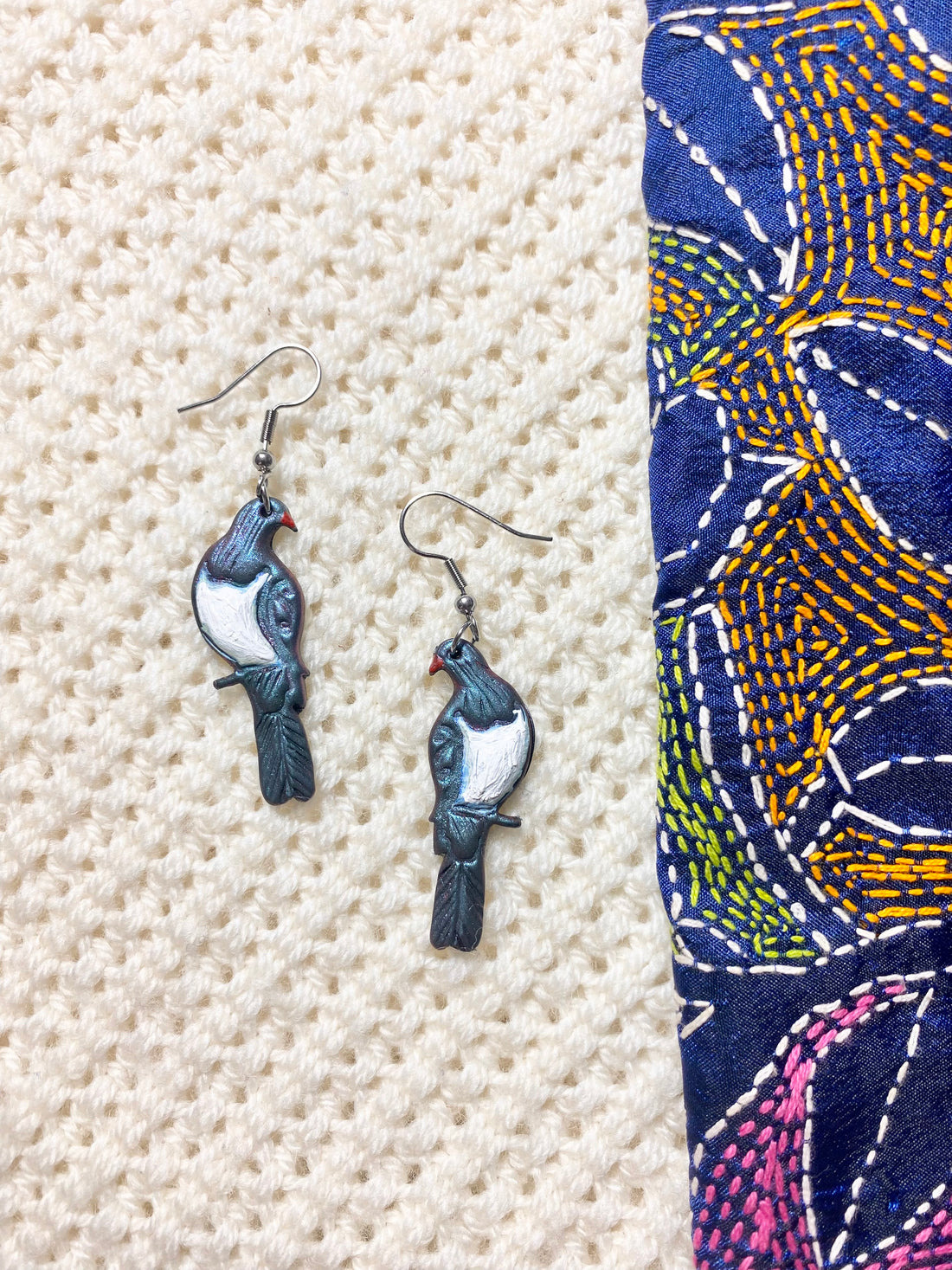 Kereru /wood pigeons Earrings