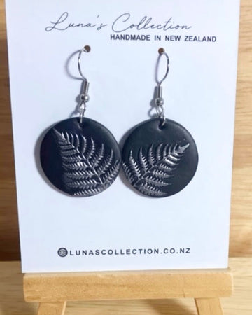 Silver Fern Earrings