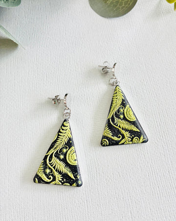 Green Fern Earrings