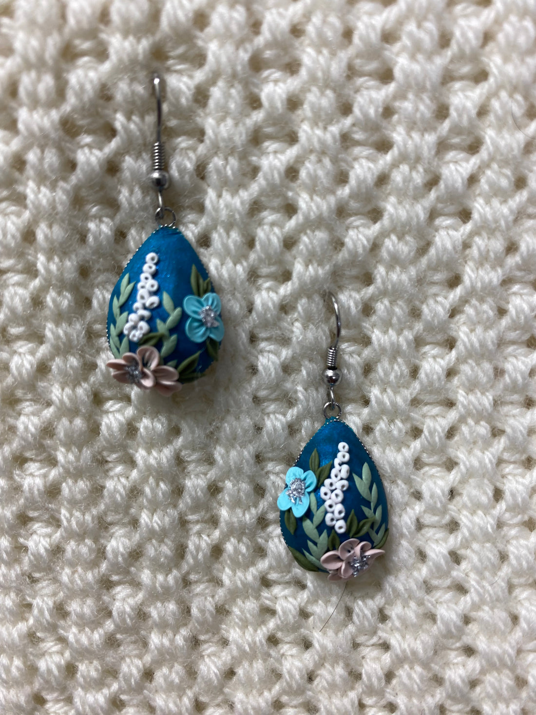 Mini bead floral earrings (2)