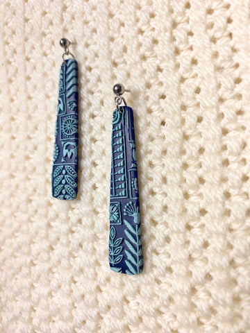 Kiwi flora Earrings