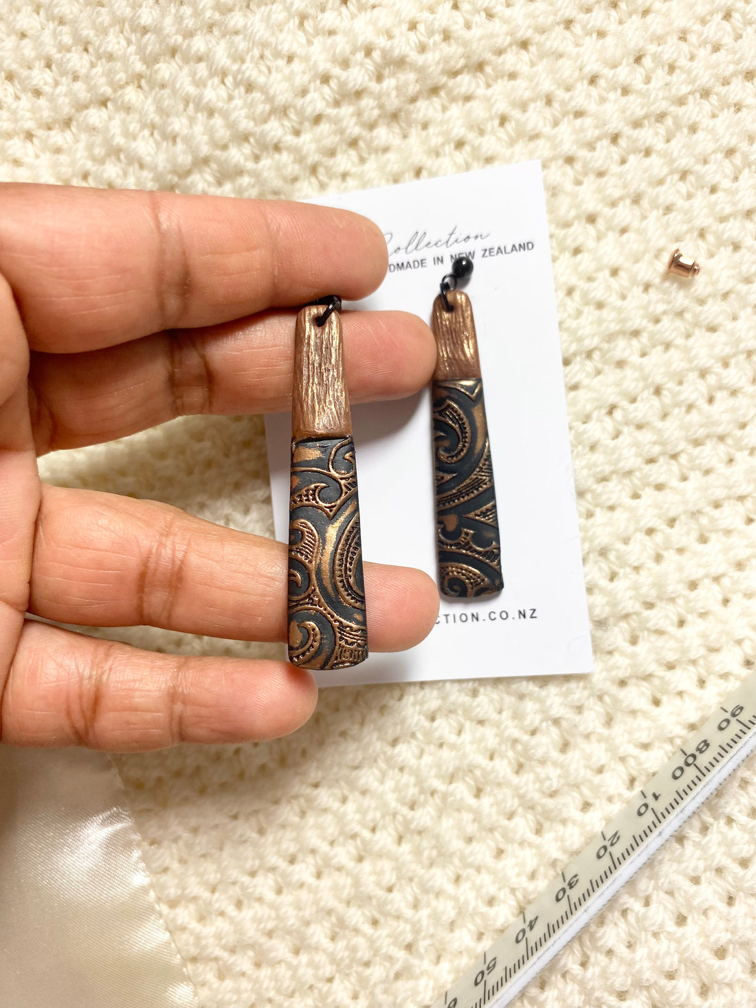 Kiwiana koru Earrings