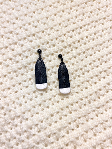 Huia Feather Earrings