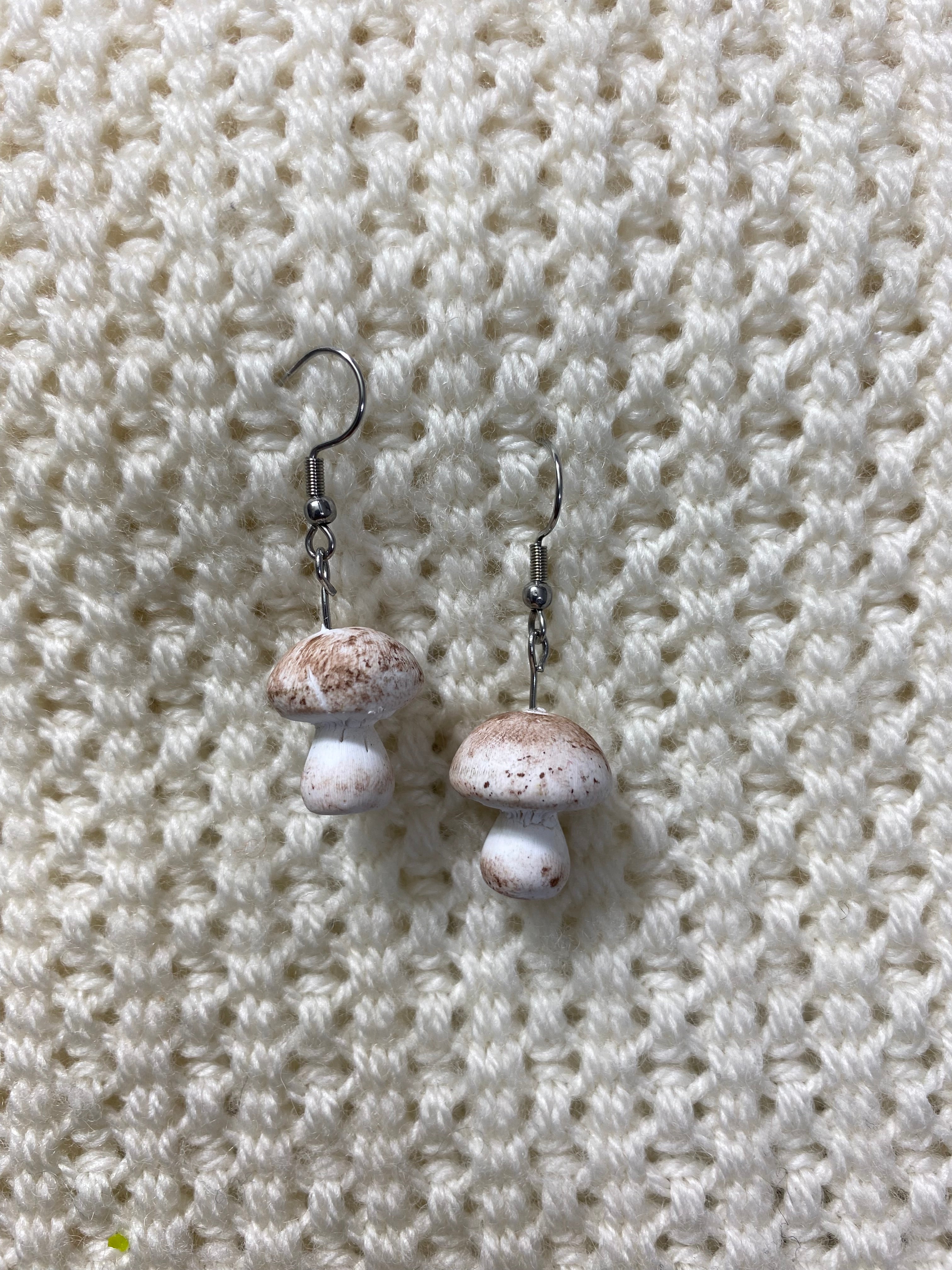 Realistic mushroom Earrings