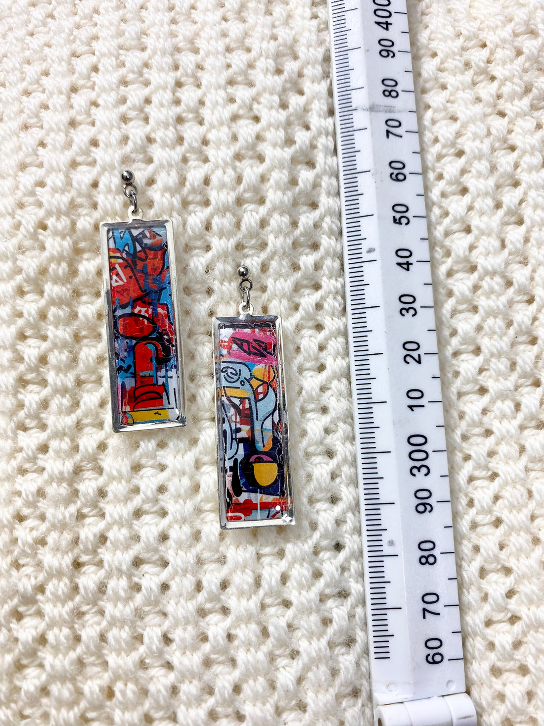 Abstract Painting Earrings