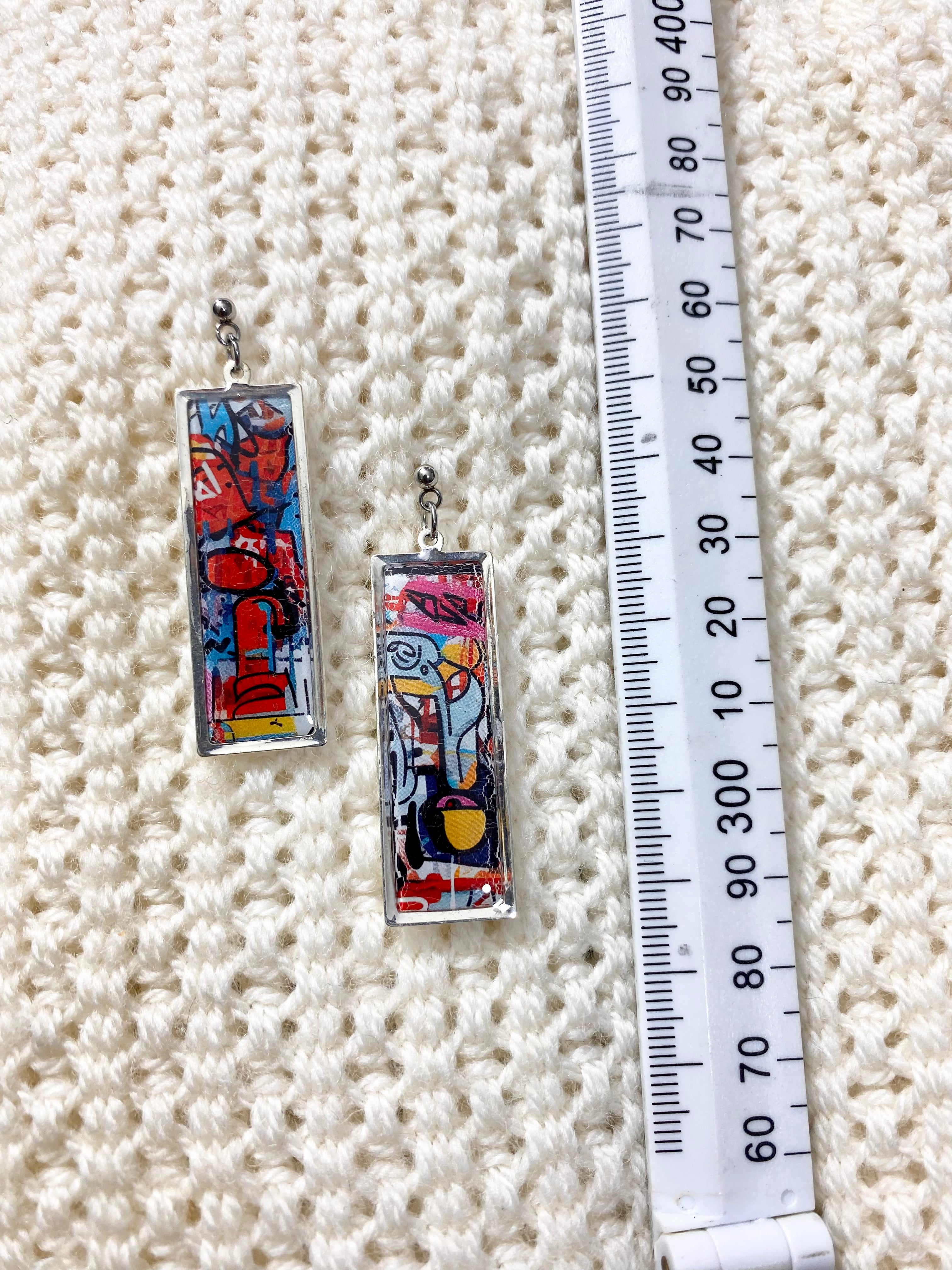 Abstract Painting Earrings