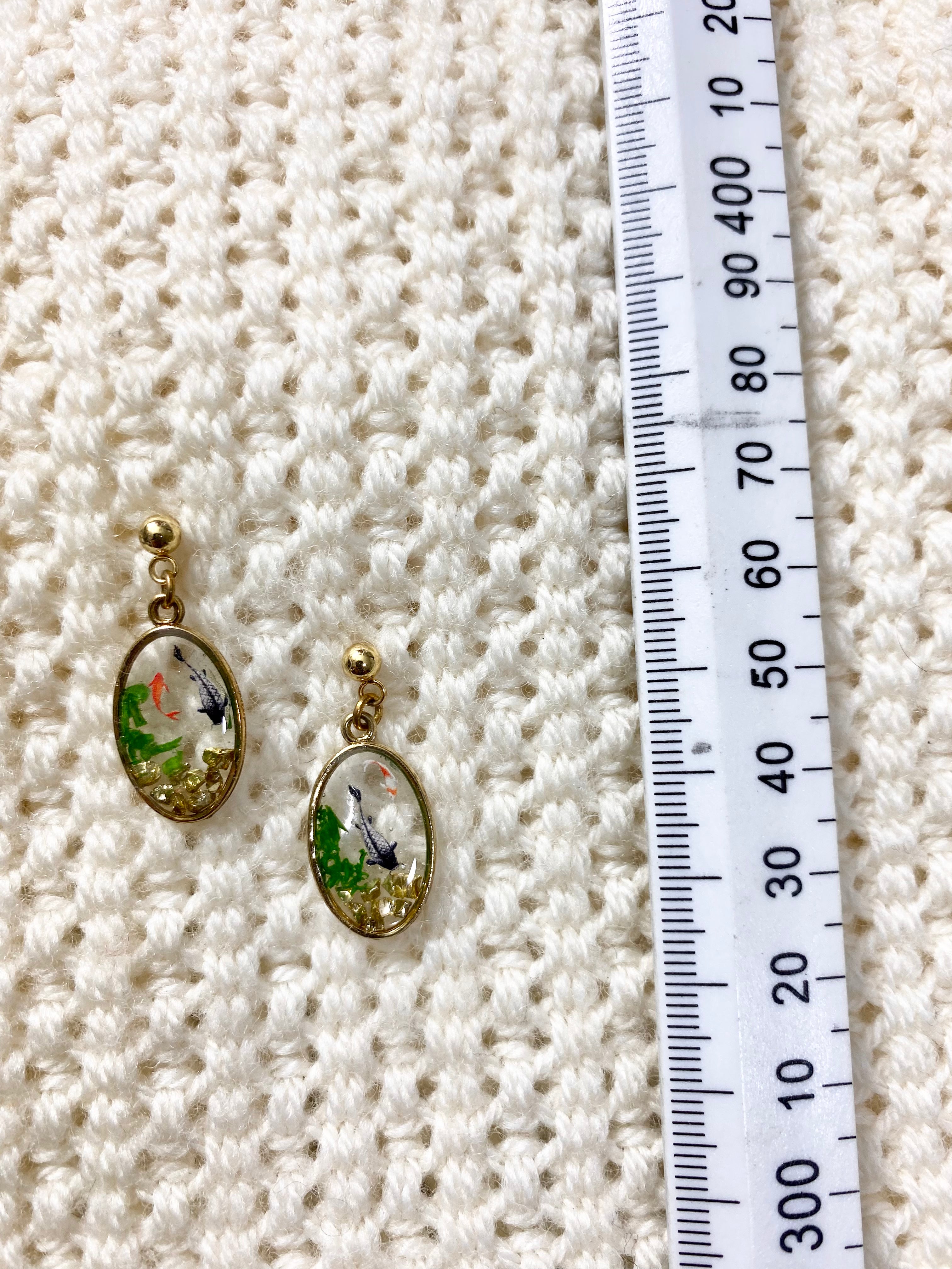 Koi pond Earrings