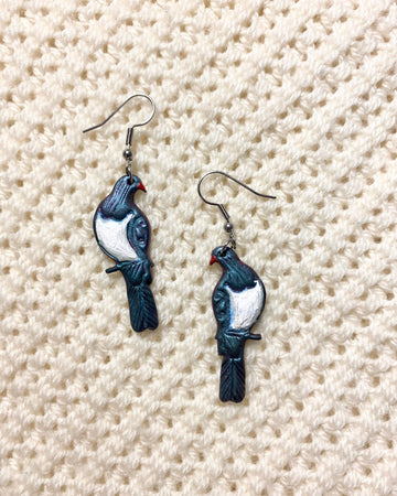 Kereru /wood pigeons Earrings