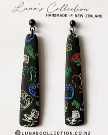 Kiwiana Clay Earrings
