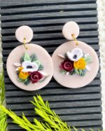 Handmade floral jewellery, statement jewellery