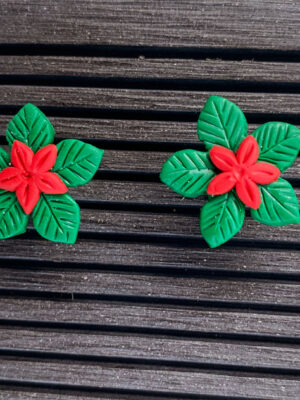 Christmas themed handmade earrings