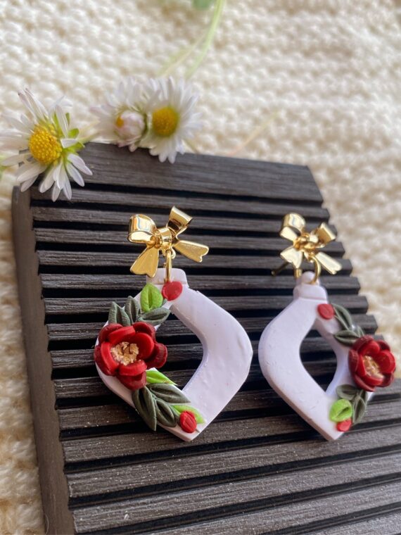 Floral handmade earrings