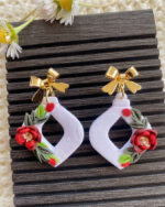 Floral handmade earrings