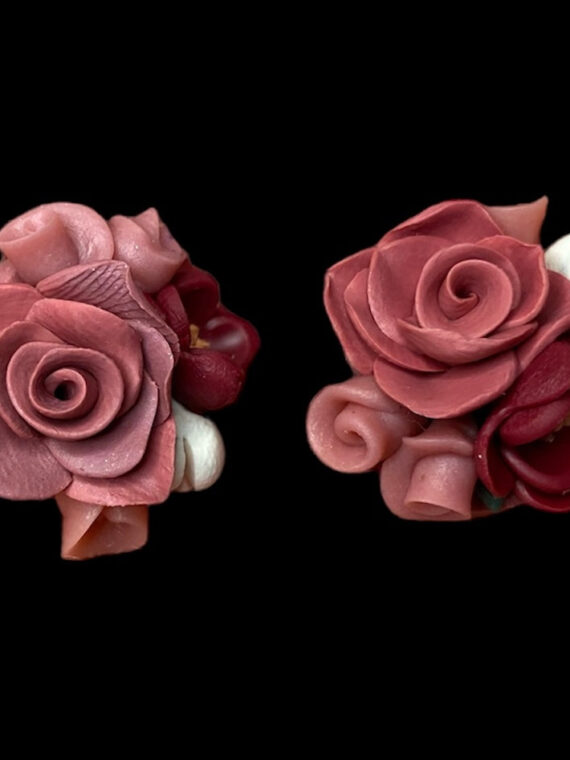 Floral handmade earrings