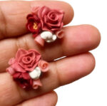 Floral handmade earrings