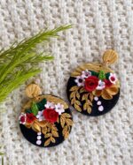 Handmade floral earrings