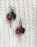 Handmade floral earrings