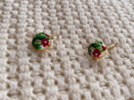 Handmade floral earrings