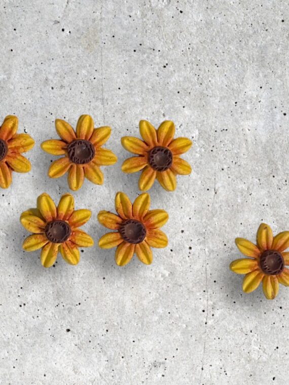 Sunflower stud earrings