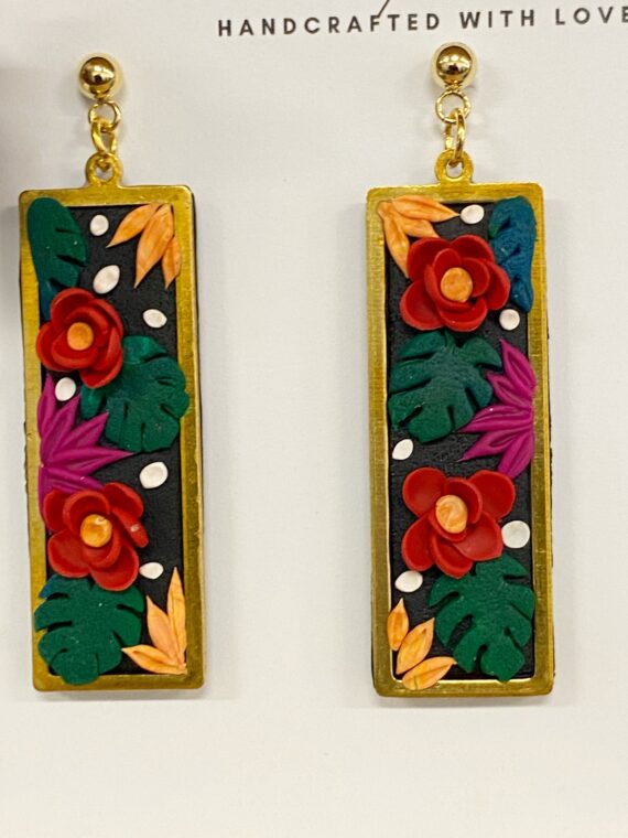 Tropical themed earrings