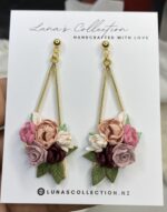 Drop floral earrings