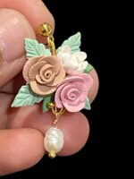Handmade floral earrings
